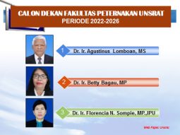 CALON DEKAN FAKULTAS PETERNAKAN Periode 2022-2026
