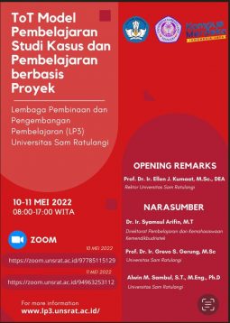 Training of Trainer (ToT) Model Pembelajaran Studi Kasus dan Pembelajaran Berbasis Proyek