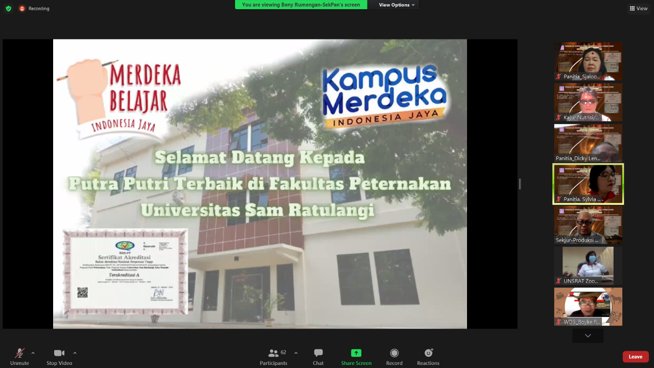 PK2MB Fakultas Peternakan Unsrat Tahun 2021